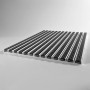 Tapis d'entrée aluminium et brosses 17mm + cadre de 20 mm - 80cm x 50cm