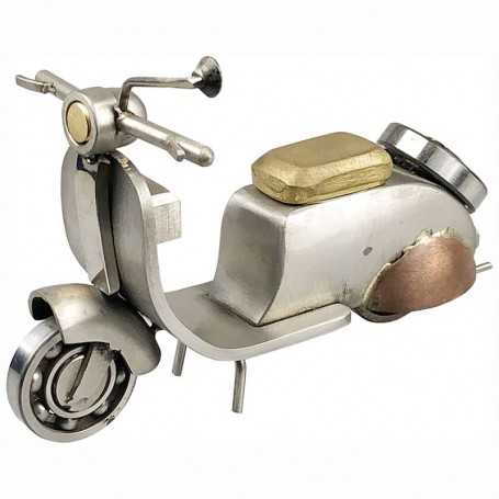 Oeuvre vespa - inox, cuivre et laiton - LM atelier